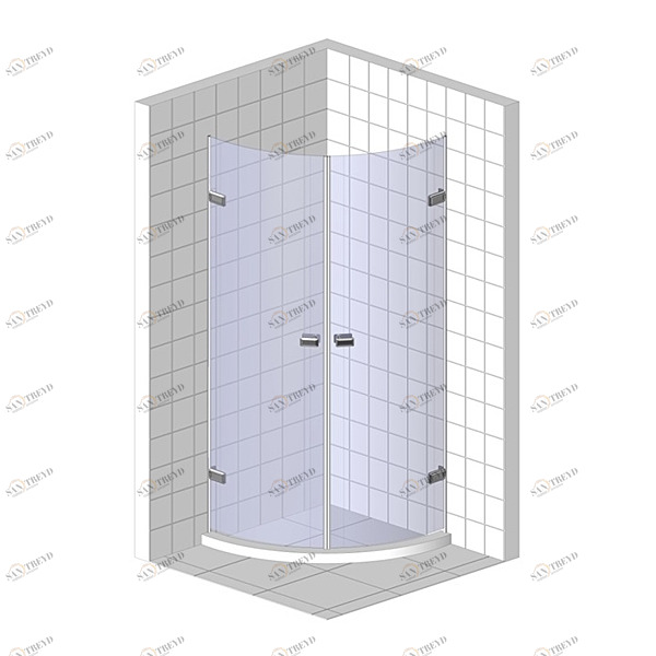 Душевые двери в нишу 130x200 GK-862R стекло прозрачное 6 мм GUTEWETTER TREND DOOR 130X200GK862R