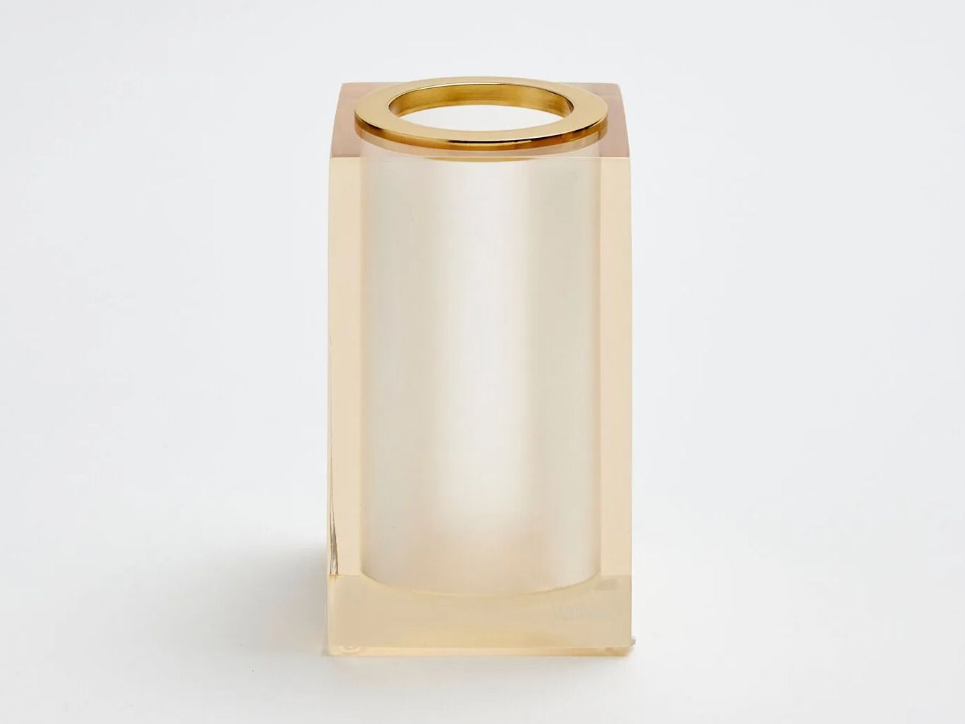 Держатель зубной щетки из смолы Vallvé ГЛЯНЦЕВОЕ СВЕТЛО-ЗОЛОТОЕ ARCH-00005074