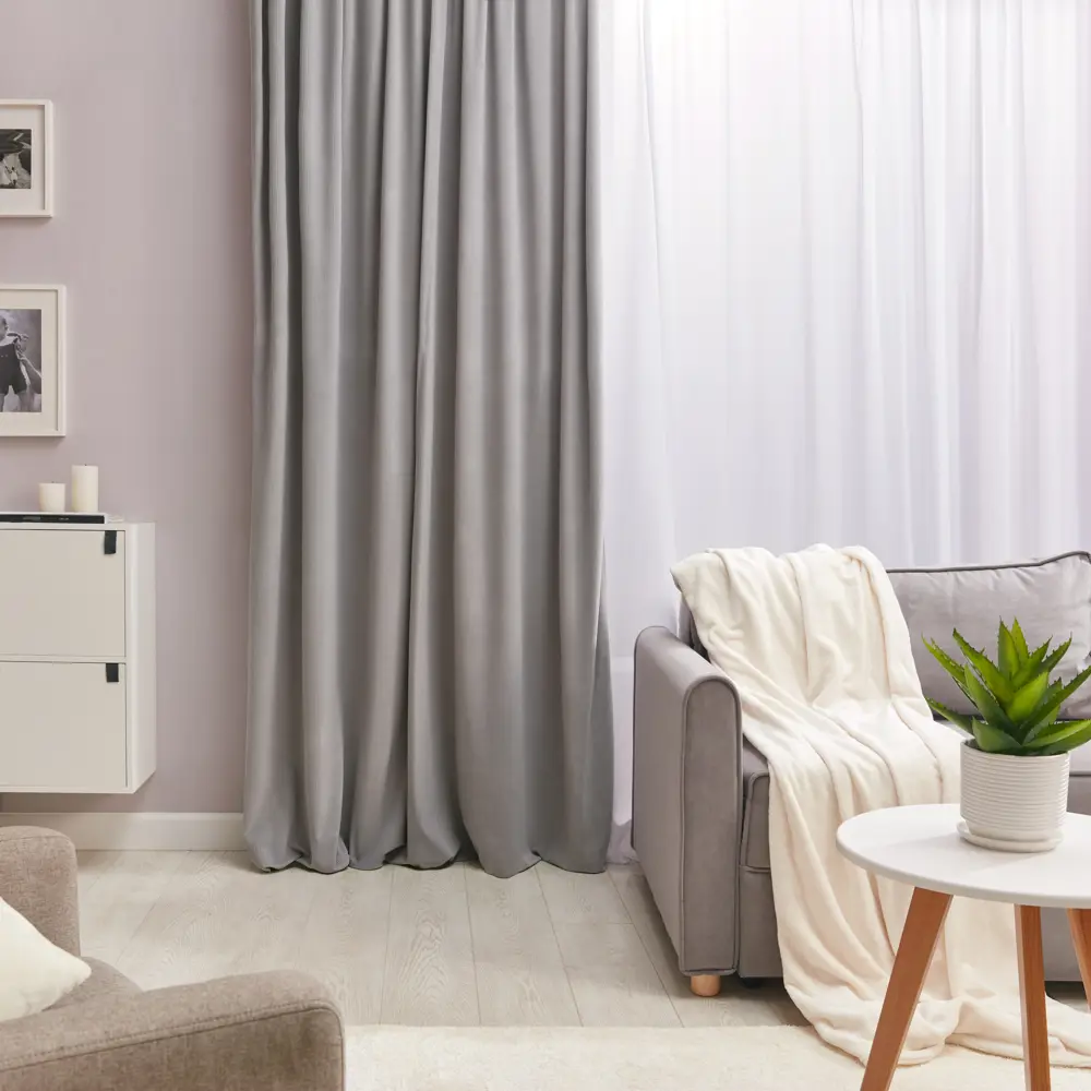 Штора на ленте Inspire Enaelle 200x280 см цвет серый Granit 3 STLM-2070198