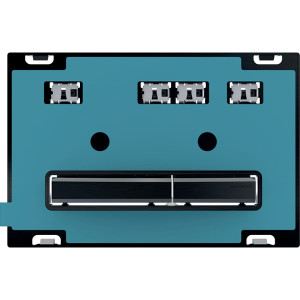 115.671.00.2 Смывная клавиша Geberit Sigma50, для двойного смыва, цвет металлический хромированный черный Geberit