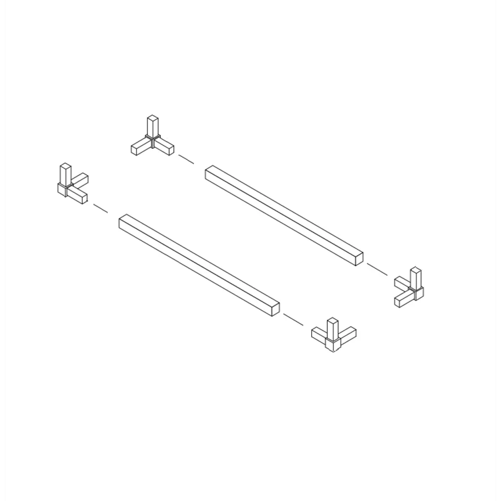 Santreyd Алюминиевый профиль для стекла 1000 мм графитовый 87690762 STLM-0074930 - Вид №1