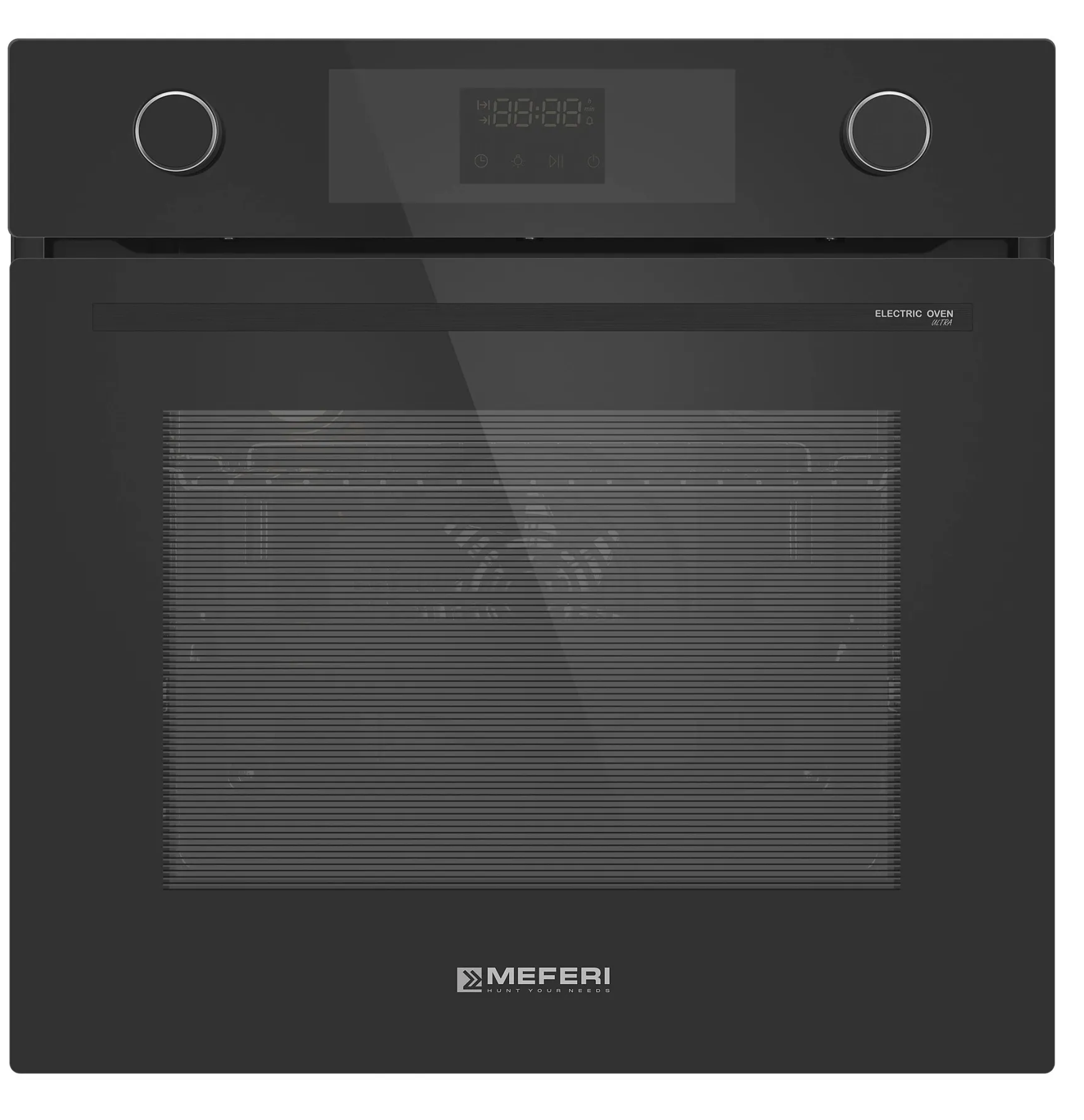 9168823 Электрический духовой шкаф Meferi MEO6013BK ULTRA черный STDN-0124062