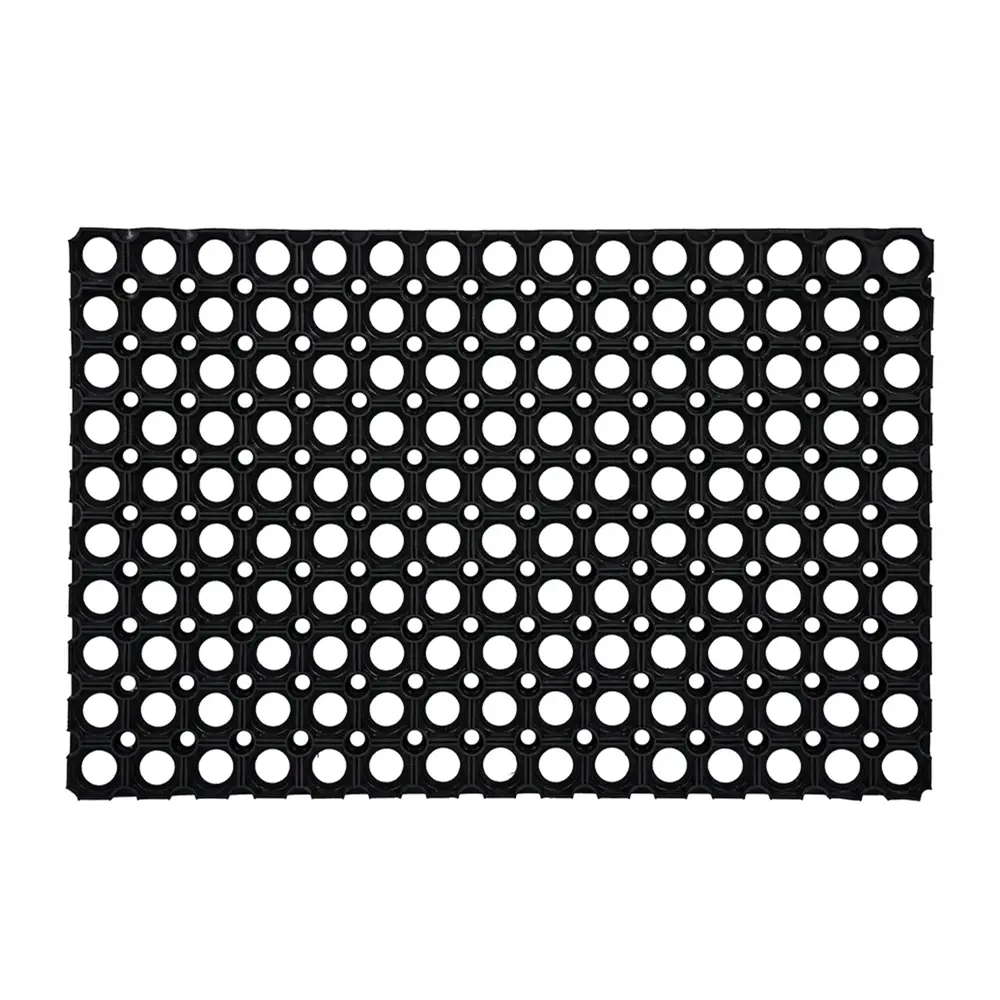 Коврик грязезащитный каучук Amigo 50x100 см цвет черный STLM-2146711 - Вид №1