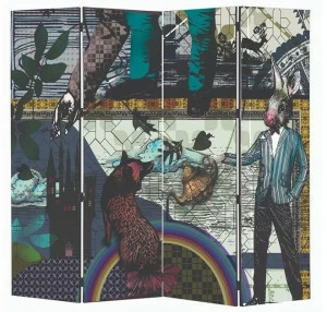 Roche Bobois Тканевый экран Globe trotter