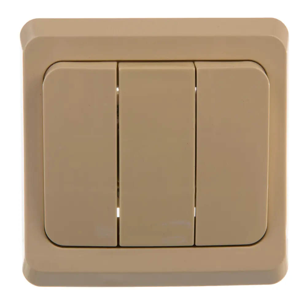 Выключатель SYSTEME ELECTRIC Этюд: трёхклавишный для гармонии света 11404289 Серия отсутствует STLM-0001242