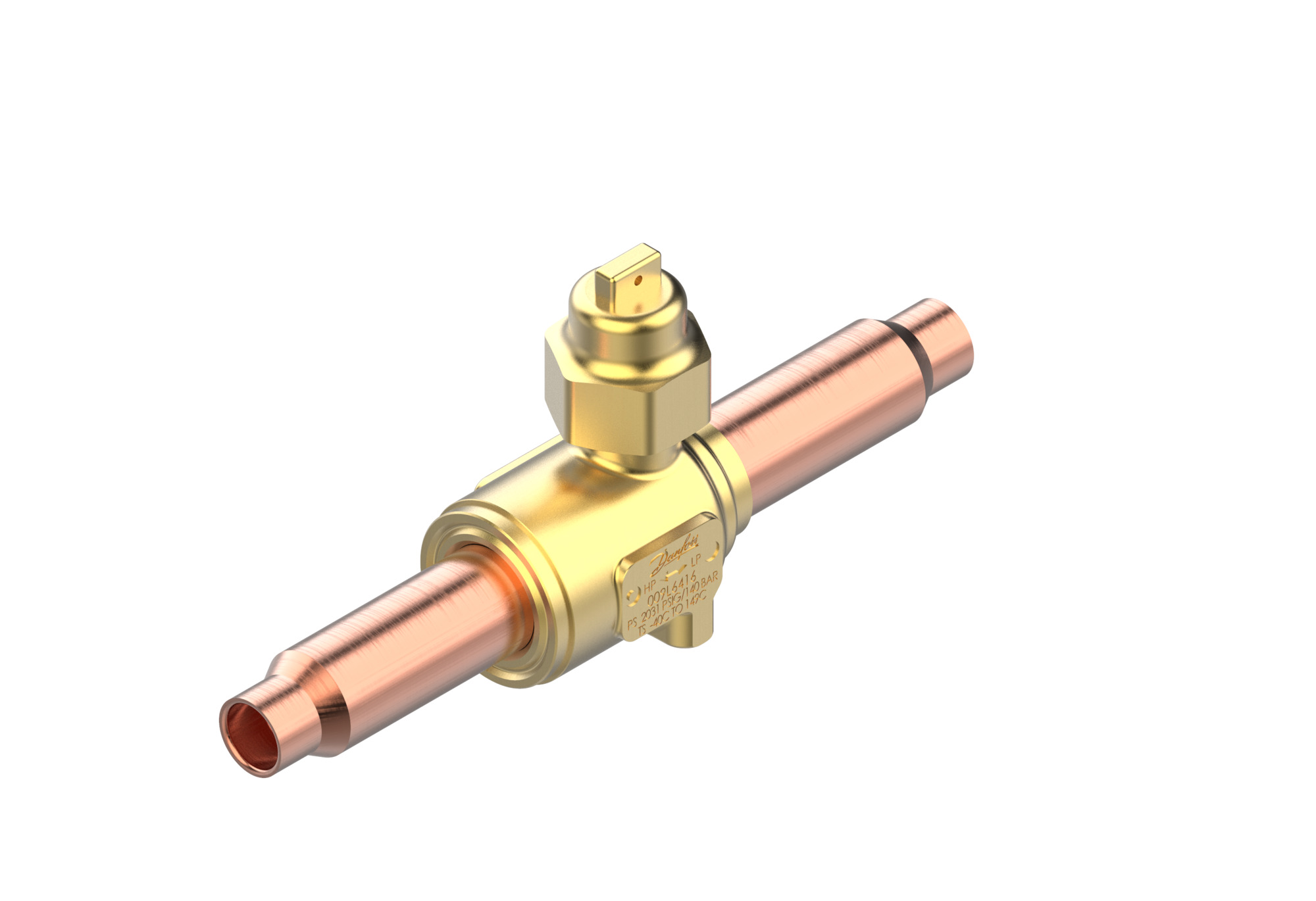 Danfoss GBCT — Запорные шаровые краны для CO2 140 бар GBCT 54s Кран шаровый 009L6456  - Вид №5