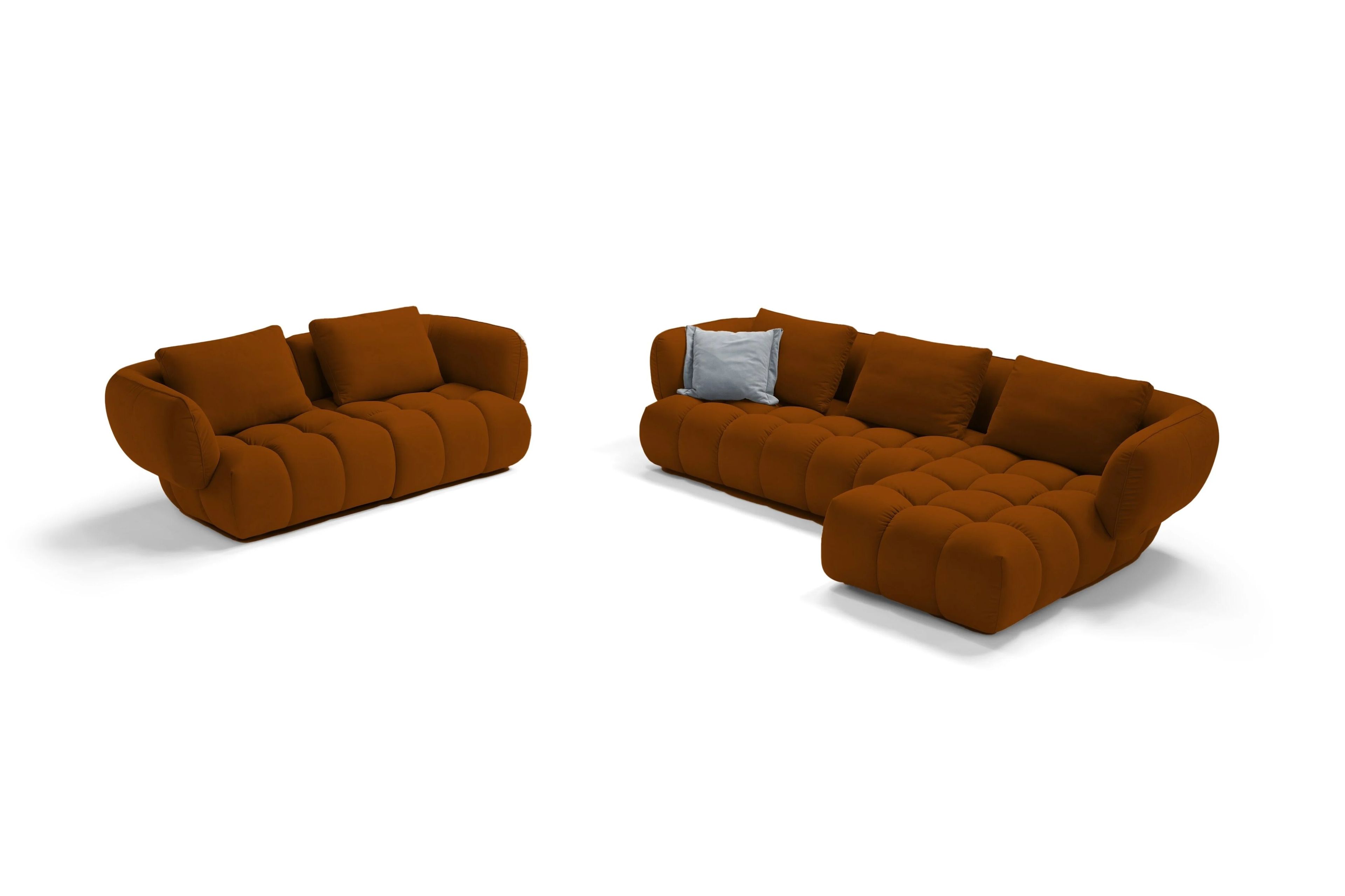 2-местный кожаный линейный диван Sofanella море ARCH-00108137 - Вид №2