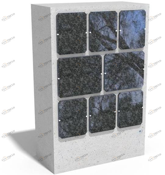 ENCHO ENCHEV - ETE Памятная бетонная стена  206 