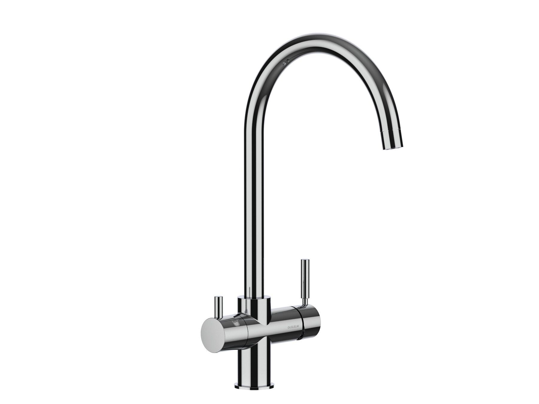 Однорычажный смеситель для кухни с поворотным изливом GUGLIELMI RUBINETTERIE чистый ARCH-00060424
