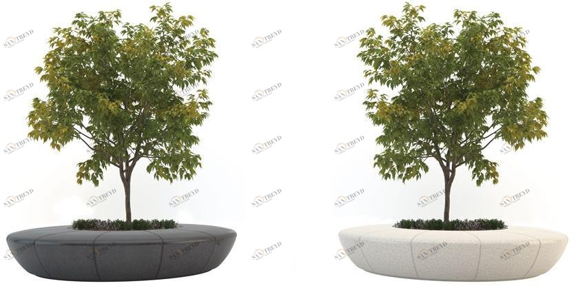 Bellitalia Круглая скамья со встроенной сеялкой без спинки Olimpo sun-id-1390442