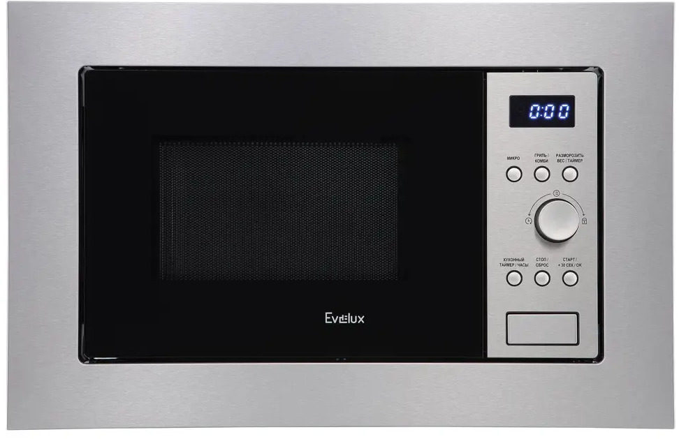 90623899 Микроволновая печь Evelux MW 20 X 20 л 59.5x38.2x40.40 см цвет нержавеющая сталь STLM-0312572