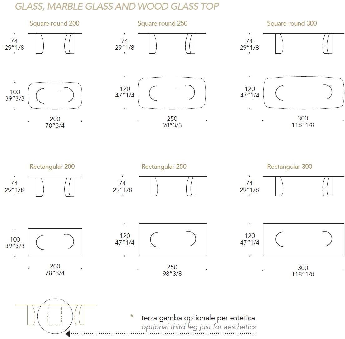 Reflex Овальный обеденный стол из стекла Petalo sun-id-1506970 - Вид №4