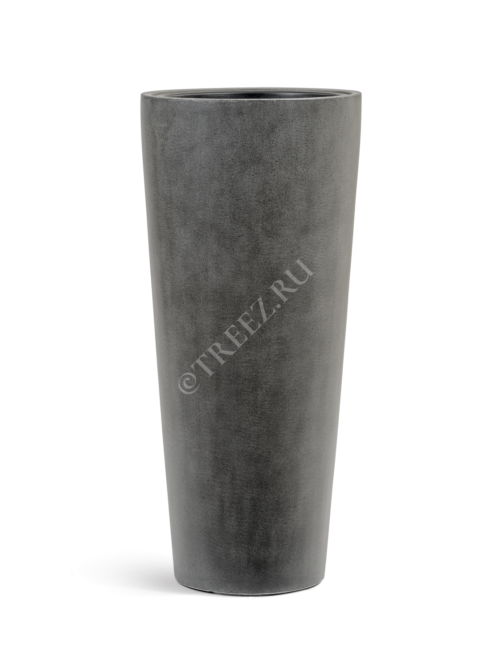 41.3319-02-020-GR-45 Кашпо  Effectory - серия Beton - Высокий конус - Тёмно-серый бетон Цветочная коллекция  - Вид №2