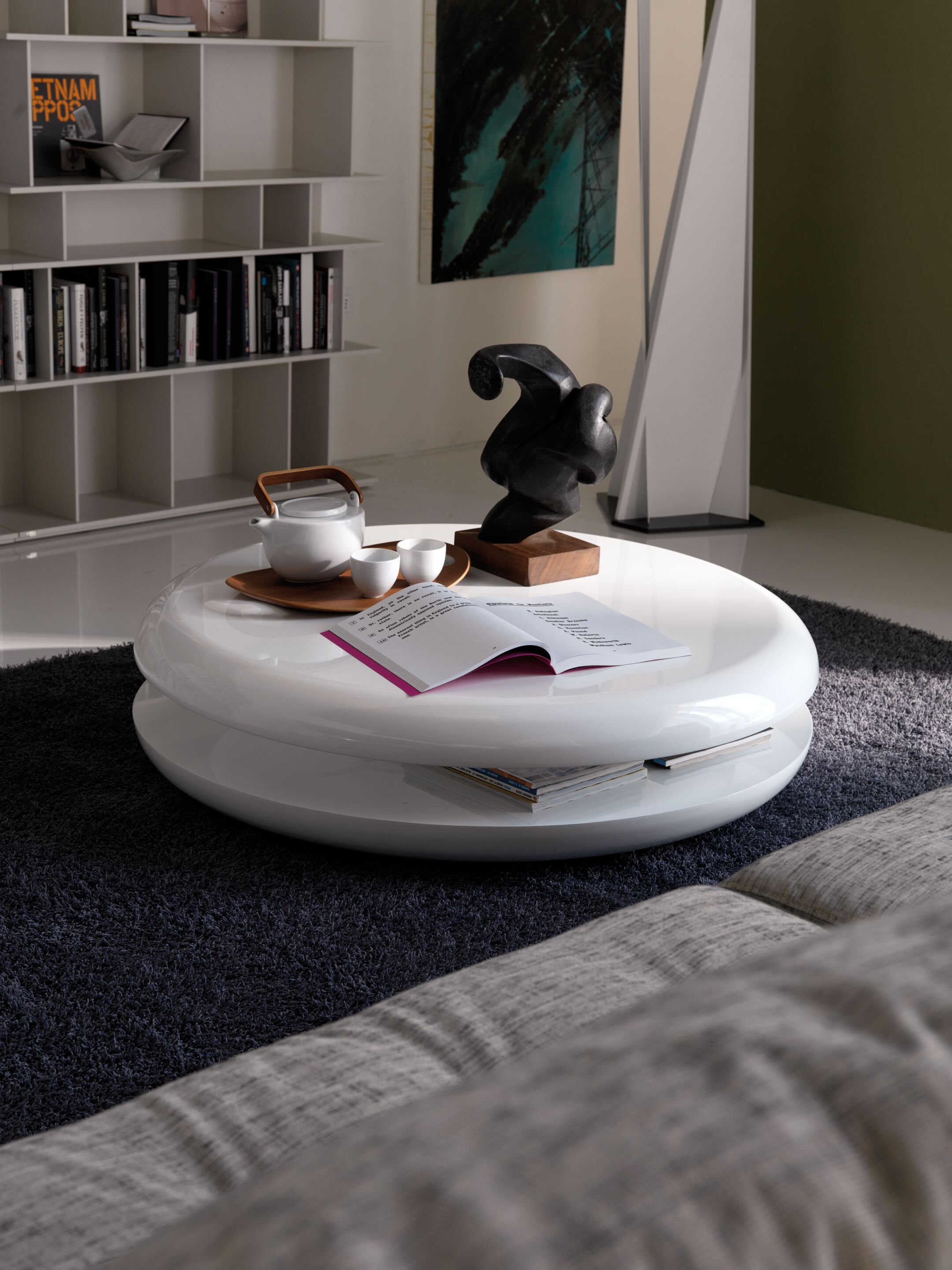 Низкий поворотный круглый журнальный столик Cattelan italia YO-YO ARCH-00077768 - Вид №2