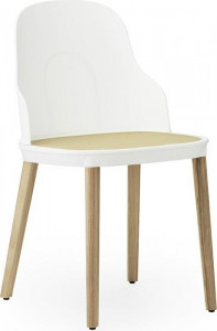 304056 Стул Molded Wicker, White / Oak Normann Copenhagen Allez