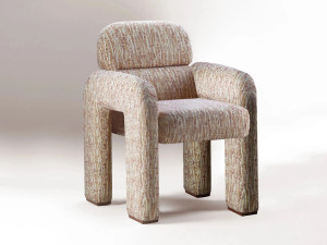 Мягкий стул из ткани