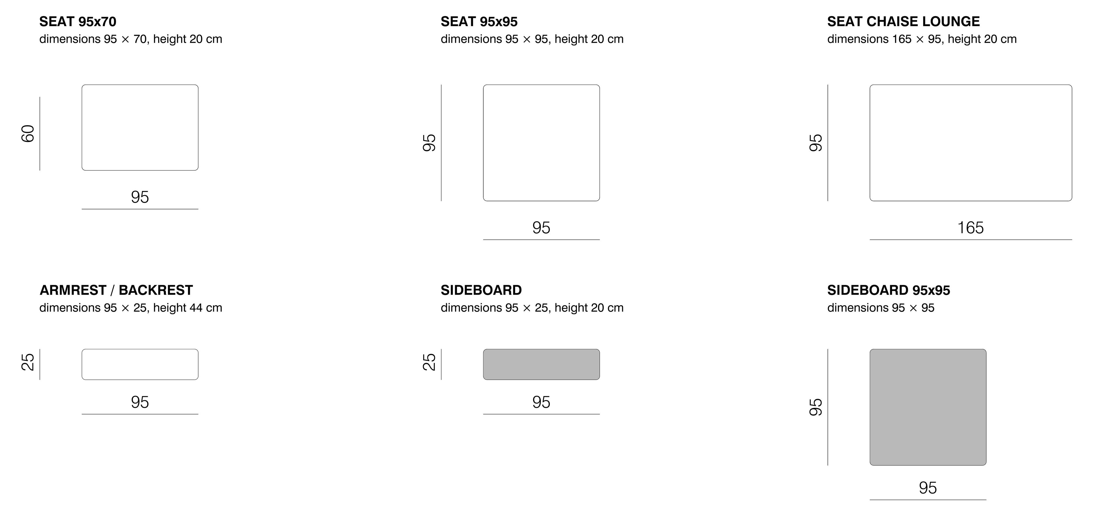 3-местный тканевый садовый диван prostoria Convert ARCH-00073638 - Вид №4