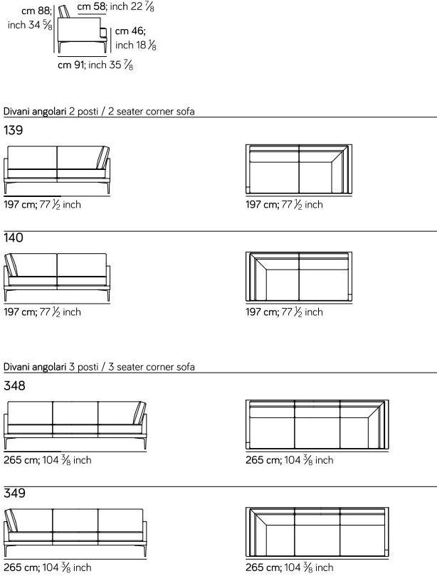 AMURA 2-местный тканевый диван Segno Am008.030 - Вид №6