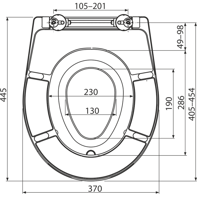A603 Крышка сиденье для унитаза ALCAPLAST  - Вид №1
