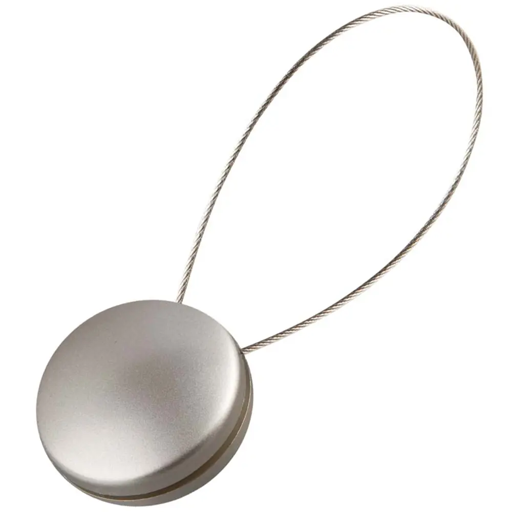 Клипса магнитная с тросом однотонная матовое серебро ТОРГОВЫЙ ДОМ ТЕКСТИЛЬ шарм STLM-2153801