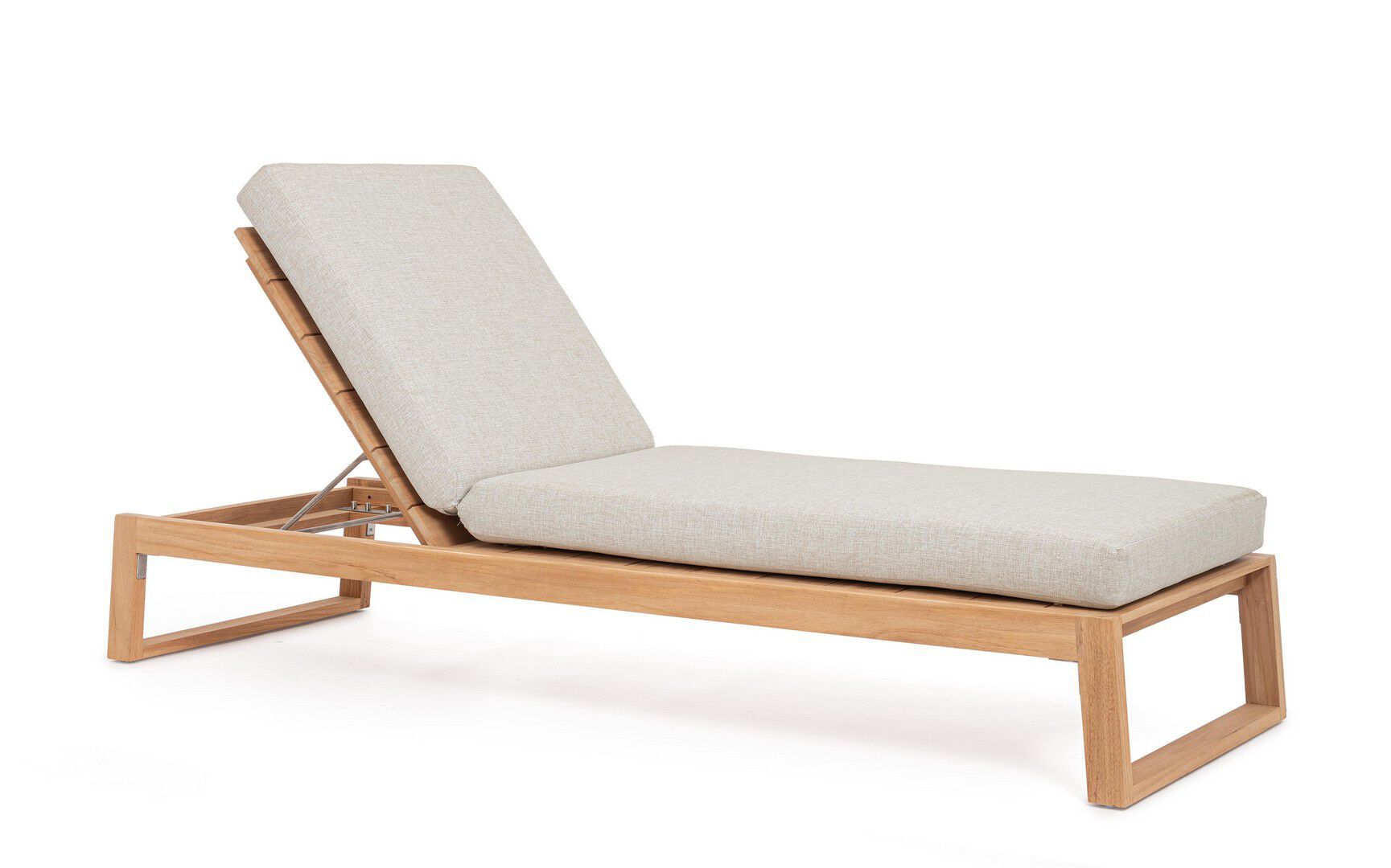 Садовая кровать с откидной спинкой из тикового дерева BIZZOTTO JEREMY ARCH-00131921 - Вид №1