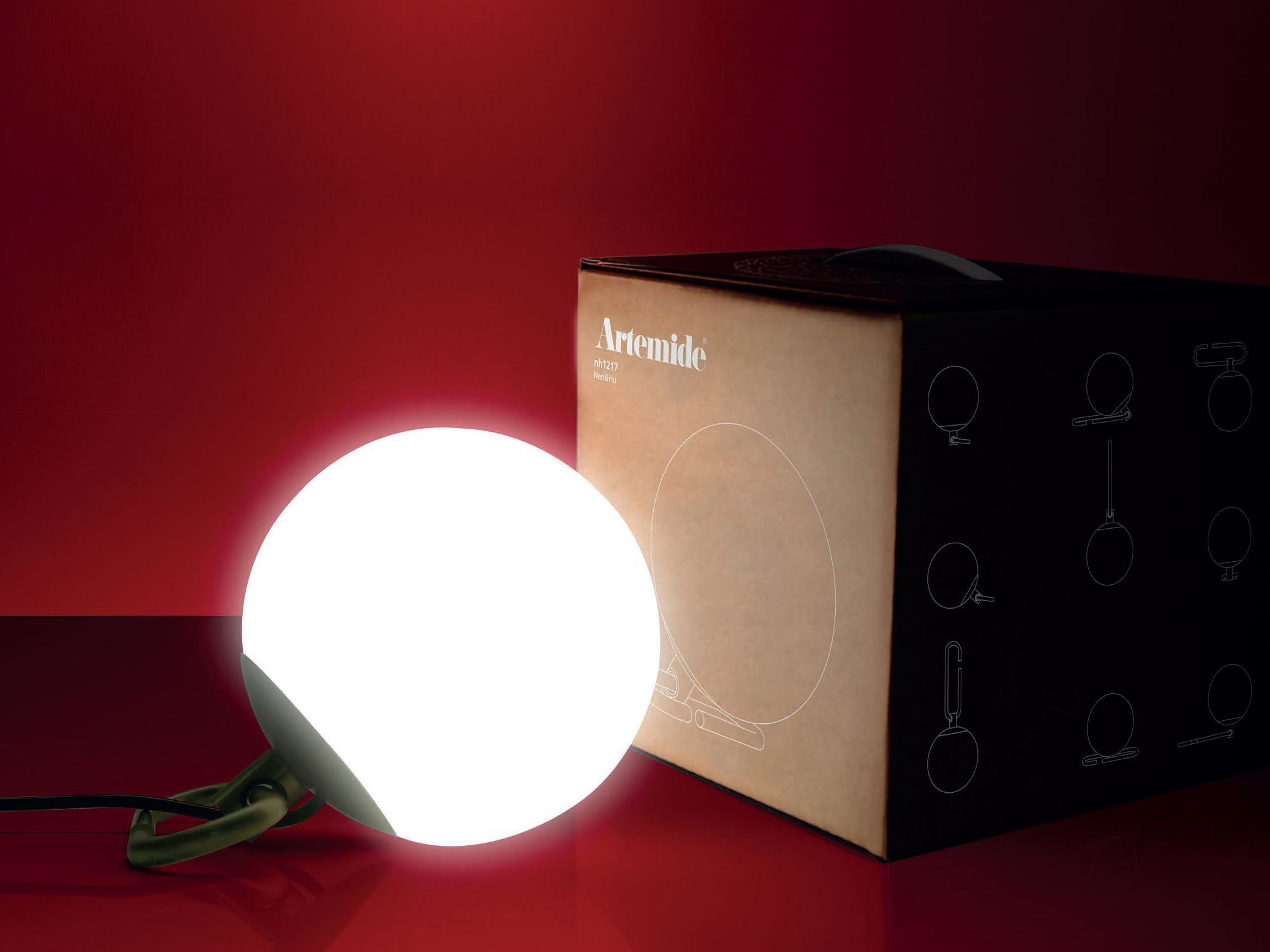 Выдувное стекло светодиодный настенный светильник Artemide nh ARCH-00077242 - Вид №6