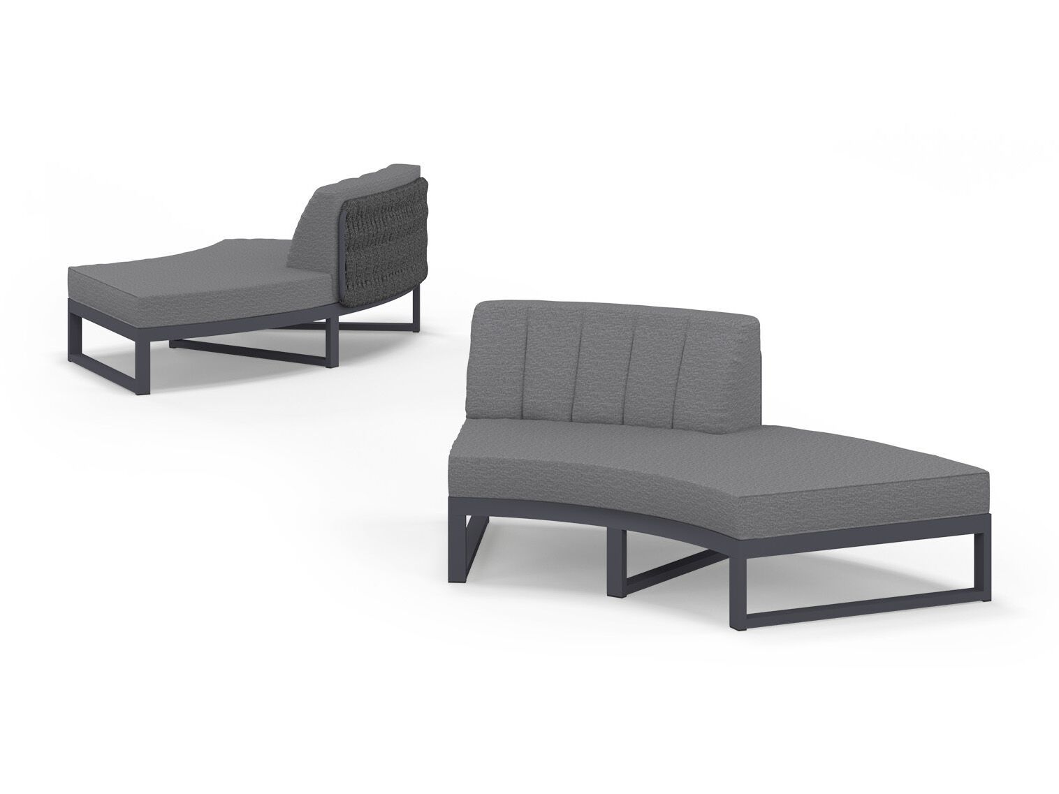 Тканевый изогнутый модульный садовый диван MAMAGREEN Munia ARCH-00038936 - Вид №9