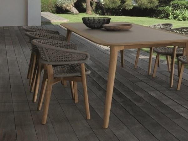 Talenti Штабелируемый садовый стул из тикового дерева Moon teak Montekppz - Вид №1