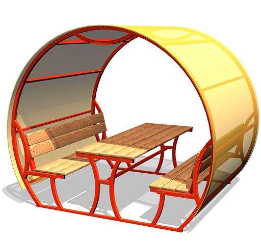 SINZ02.01.01.01-MB.MD СИНТИ 02 закрытая, беседка парковая LAB.Space 