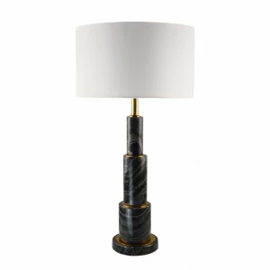 Настольная лампа 79х40 см черно-белая Delight Collection BRTL3069 DELIGHT COLLECTION  00-3882450 Белый;золото;черный