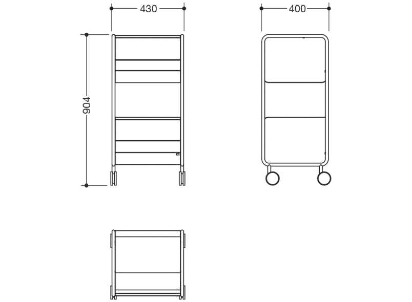 950.74.00060 боковая тележка HEWI Universalprodukte  - Вид №7