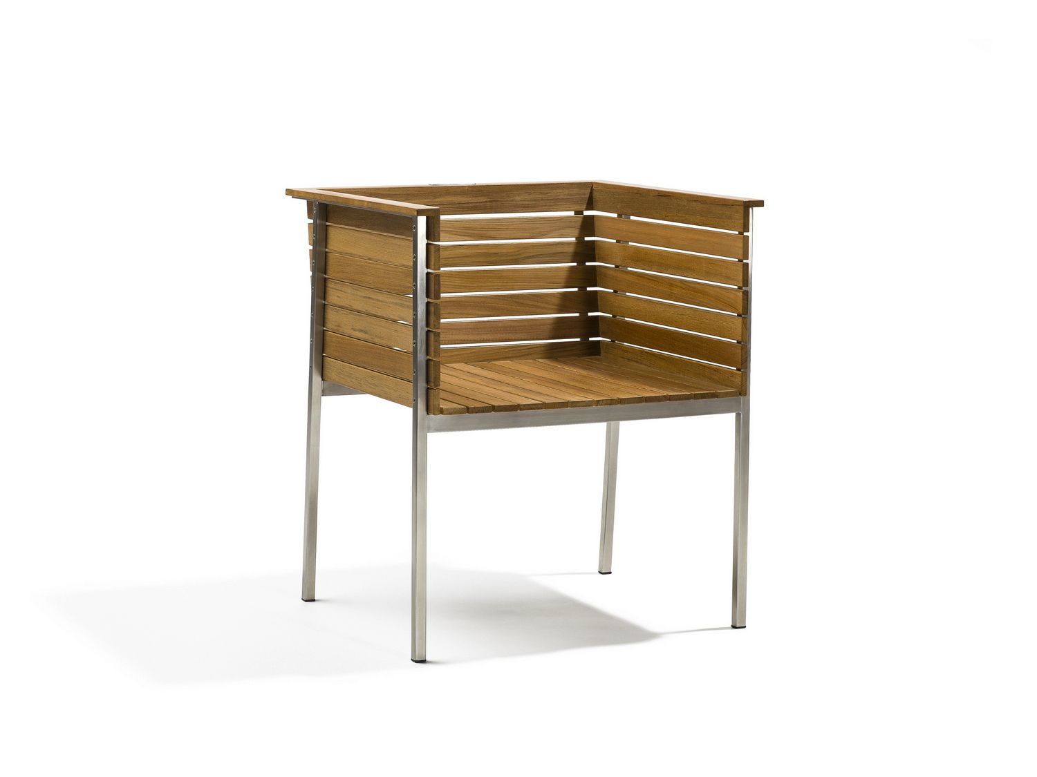 Садовое кресло из тикового дерева с подлокотниками Skargaarden Häringe ARCH-00152221 - Вид №7