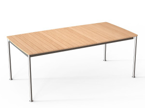 Прямоугольный садовый стол из тикового дерева