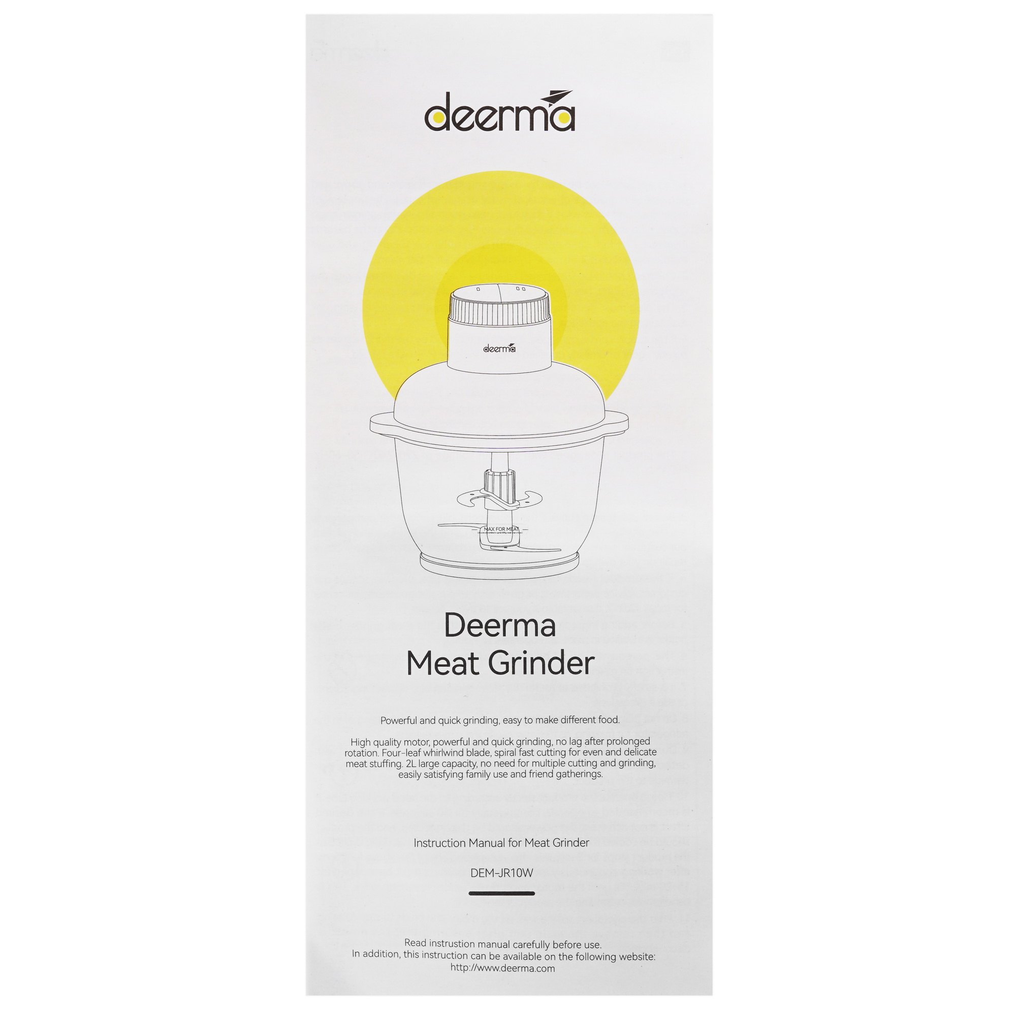 5609193 Измельчитель  DEERMA DEM-JR10W белый STDN-0120763 - Вид №6