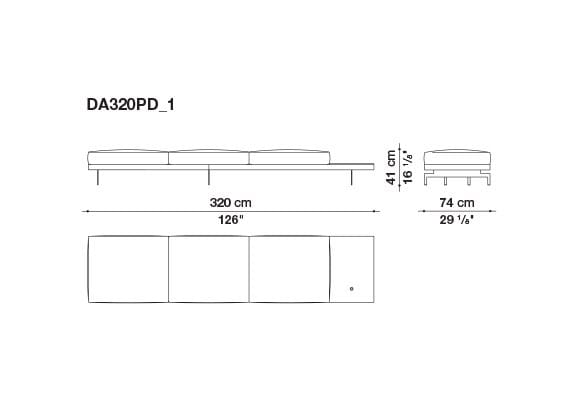 3-местный тканевый диван B&B Italia док ARCH-00033457 - Вид №156