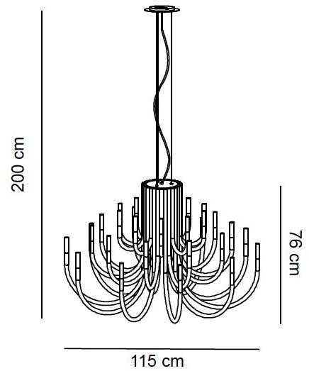 Alma light Люстра из железа Thepalm 5190/30 - Вид №5