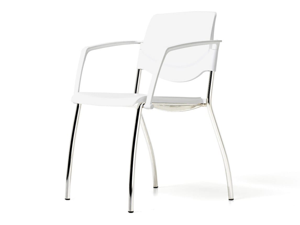 Штабелируемый стул из полипропилена с подлокотниками для залов ожидания Diemme Sunny New ARCH-00052230 - Вид №6