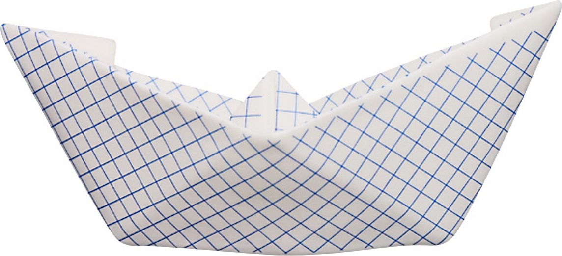 10590579 Klimenkoff Дек-ое изделие "Кораблик" (в клетку) Фарфор, Керамика 