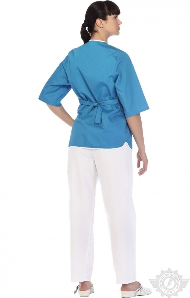 66187 Куртка "Сервис" темно-голубая  Медицинская одежда  размер 62/158-164 Спецодежда  - Вид №10