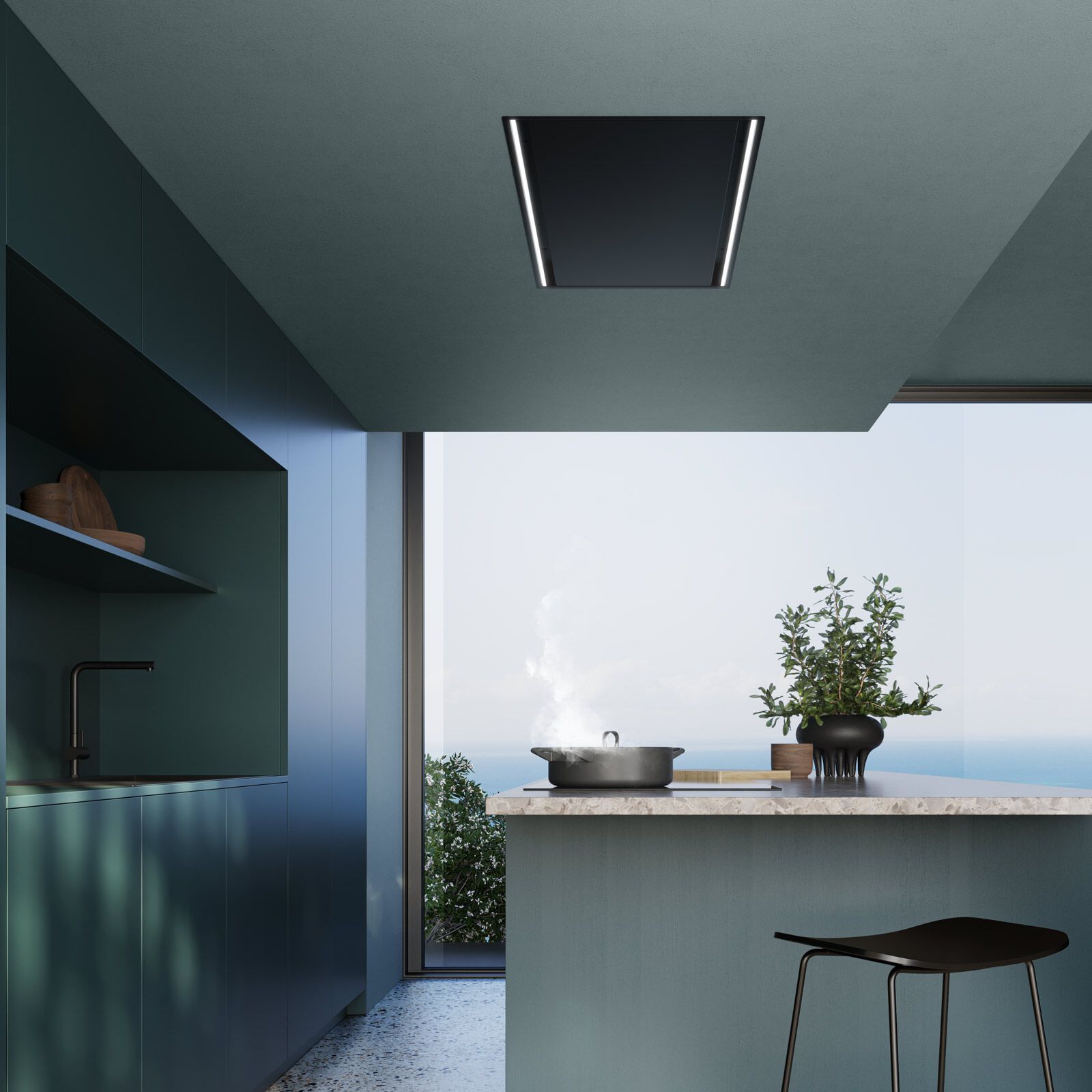 Встраиваемая вытяжка из нержавеющей стали со встроенным освещением Falmec дизайн ARCH-00091341 - Вид №3