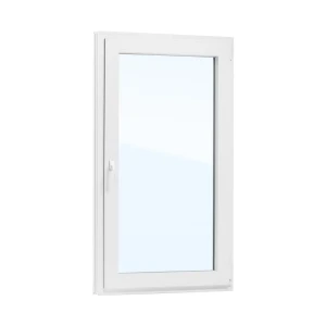 Окно пластиковое ПВХ Deceuninck одностворчатое 1430x870 мм (ВxШ) правое двуxкамерный стеклопакет белый/белый