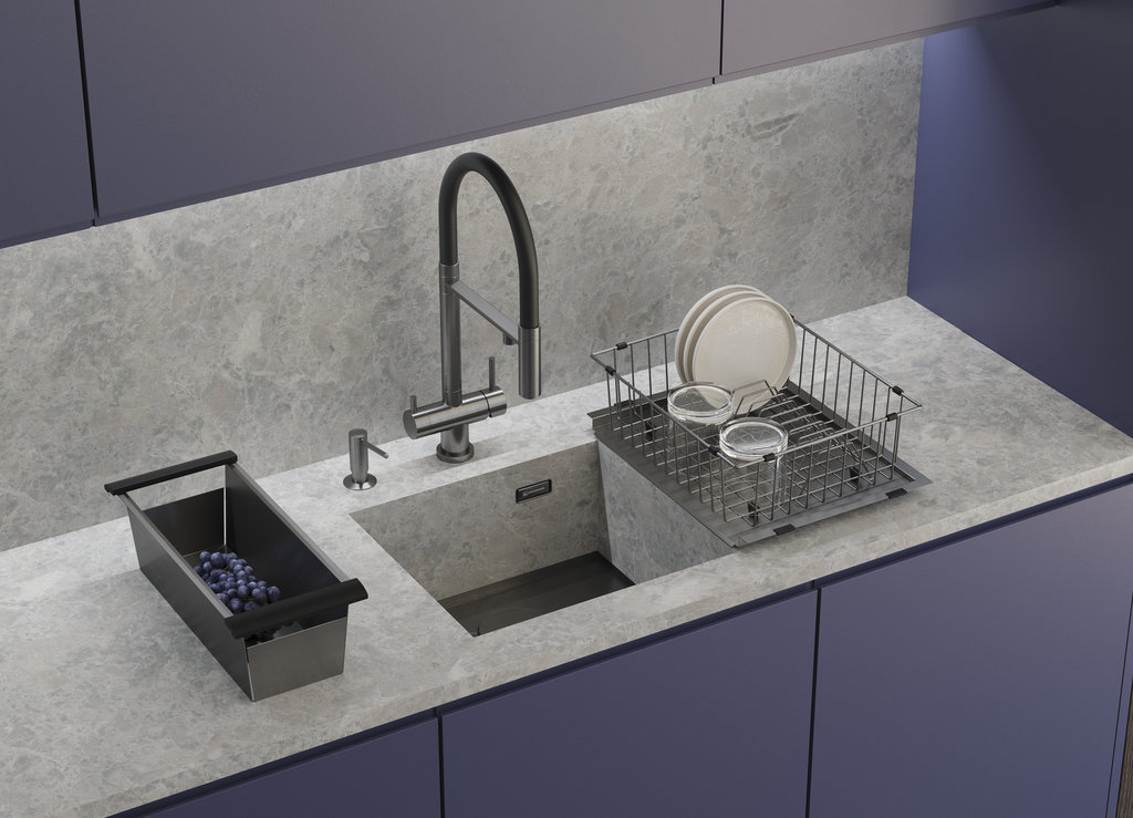 Кухонная мойка Kasen 49-16 INT GM OMOIKIRI 4997055 - Вид №1