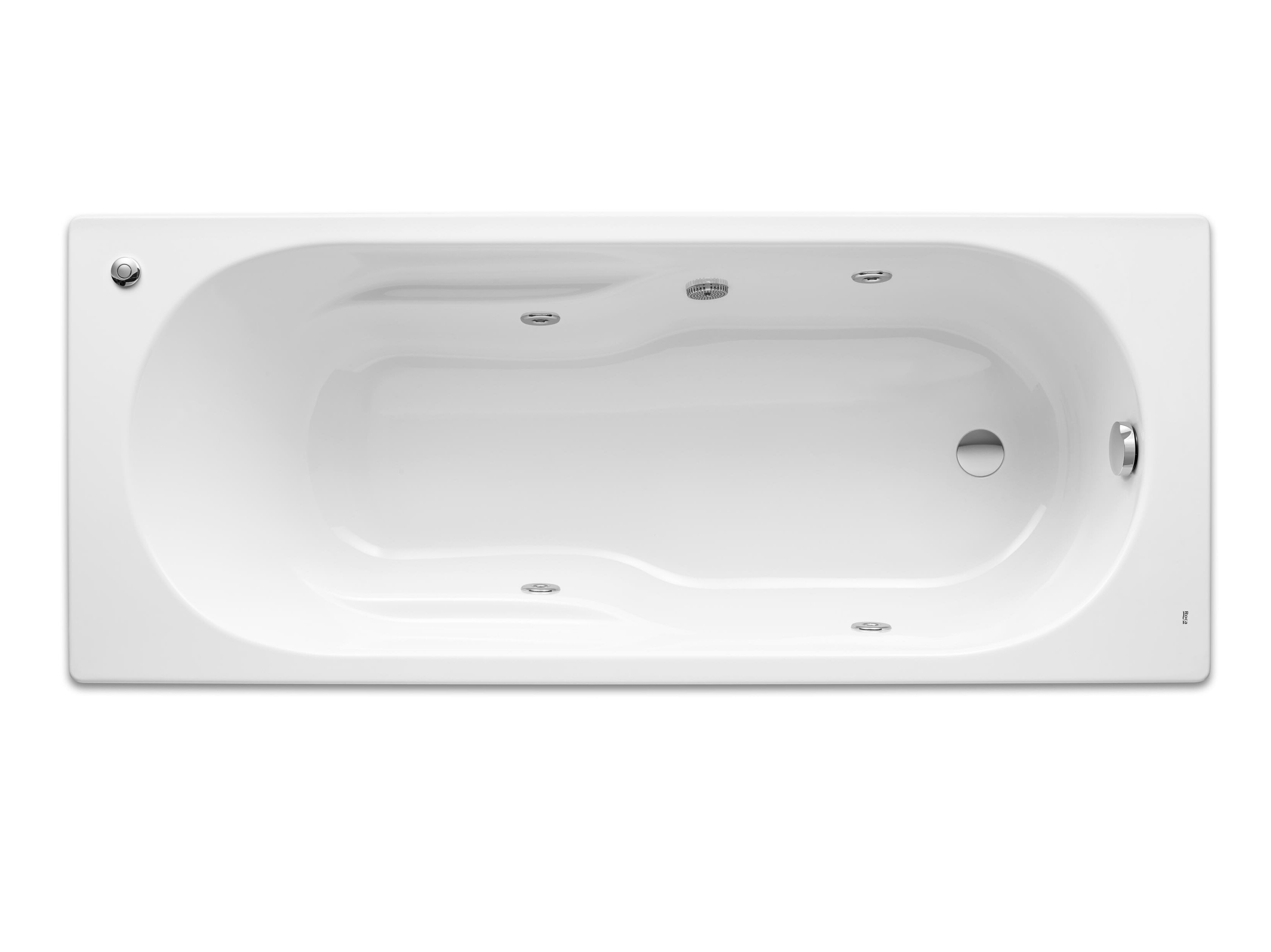 Встраиваемая акриловая прямоугольная ванна с гидромассажем Roca Genova-N ARCH-00089286 - Вид №1