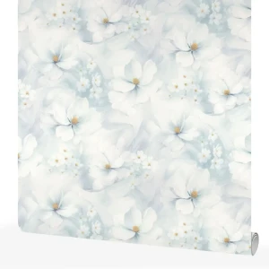 Обои флизелиновые Belvinil Апрель голубые 1.06 м 1053-71