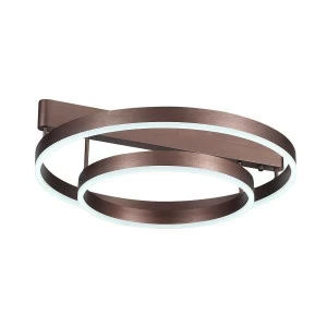 Люстра светодиодная подвесная коричневая круглая ST Luce Onze SL944.402.02 ST LUCE ДИЗАЙНЕРСКИЕ, ONZE 00-3833986 Коричневый