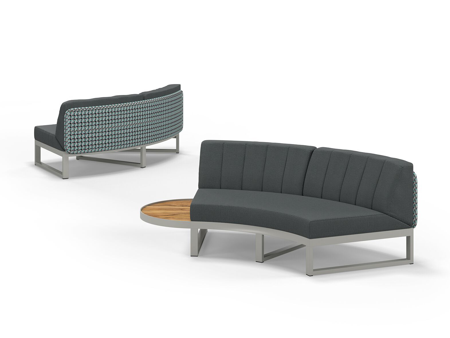 Тканевый изогнутый модульный садовый диван MAMAGREEN Munia ARCH-00152744 - Вид №14