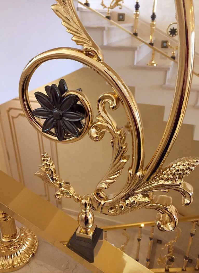 Латунные перила для лестницы Galbiati Luxury Balustrade ARCH-00102620 - Вид №2