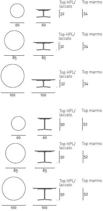 Living Divani Круглый журнальный столик из стали Jelly sun-id-1490303 - Вид №8