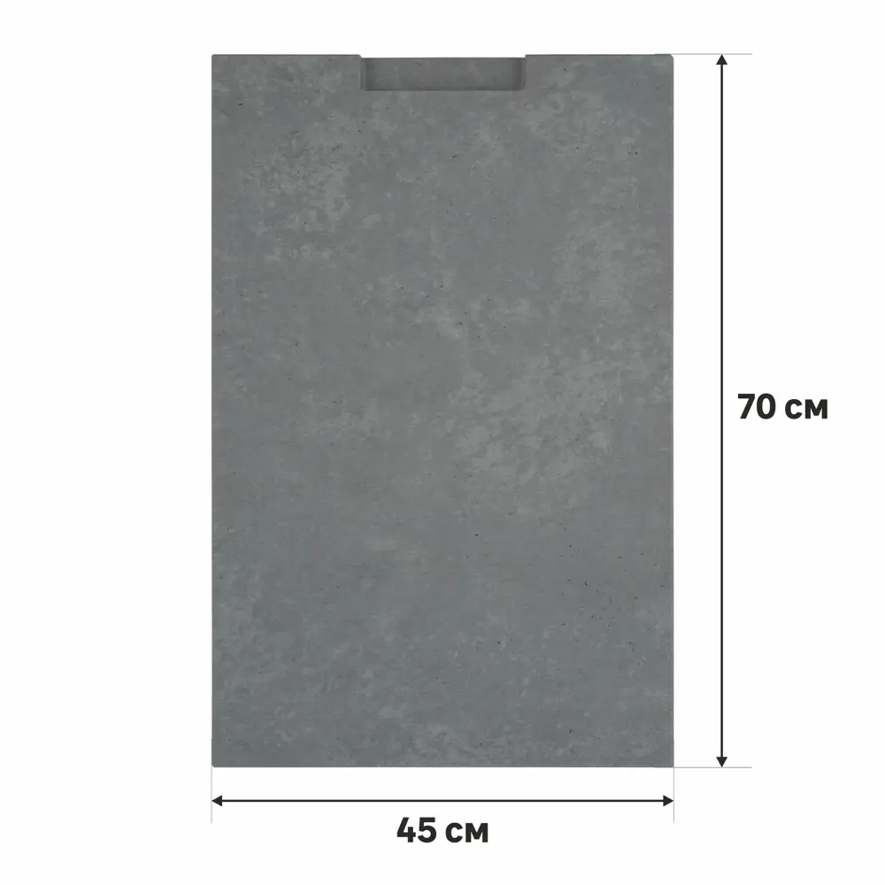 Фасад для кухонного шкафа Берлин 45x70 см Delinia МДФ цвет серый STLM-2048969 - Вид №1
