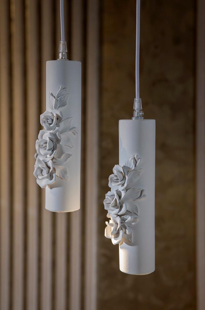 Karman Подвесной светильник из белой керамики с прямым светом Capodimonte sun-id-1349401 - Вид №4